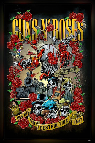 Guns N Roses An American Hard Rock Band Matte Finish Poster P-5397