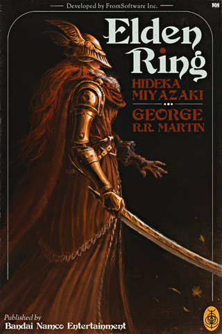 Elden Ring Game Poster 18 x 12 inch 300 GSM Paper Print - Movies