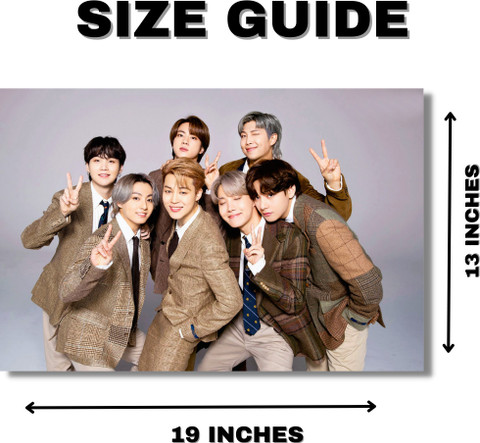 BTS POSTER (13x19 Inches) 300 GSM Wall Poster | BTS Wall Decor