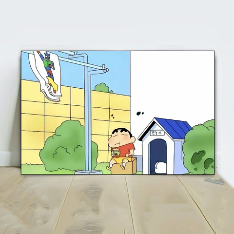 shinchan and shiro drawing