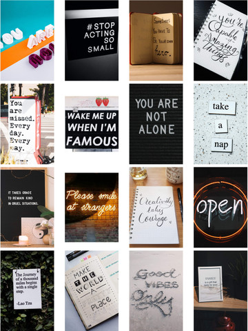 quote collage poster