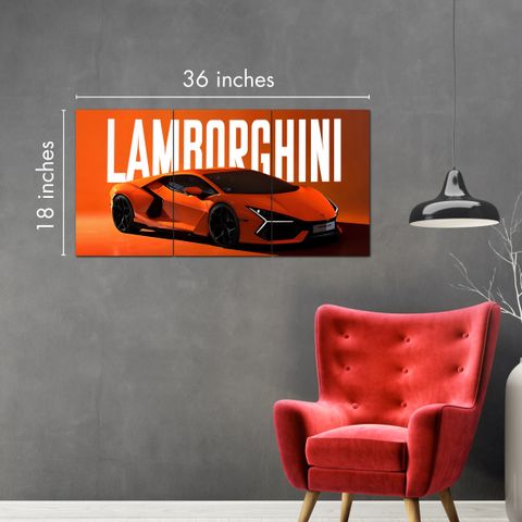 Super Car Split Poster Set, 12 inch x 18 inch, Split Design Wall