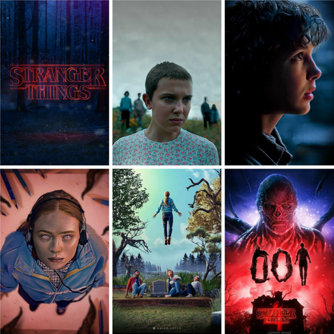 Stranger things Netflix series poster card for wall decoration HD