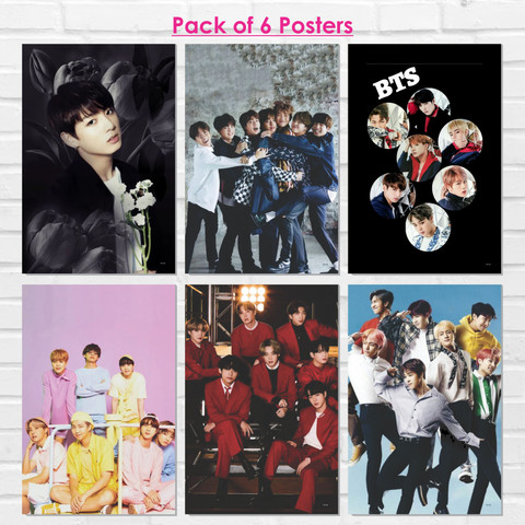 BTS Poster for Room Wall (12 x 18 inch), BTS Poster Set, Bts