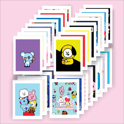 Beautiful BTS BT21 Lomo Card Of Fan's High Quality Printed Card's