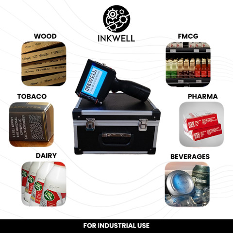 ハンディー刻印機　hamdheld inkjet printer InkWell HANDHELD INKJET PRINTER 12.7 mm Multi-function Monochrome