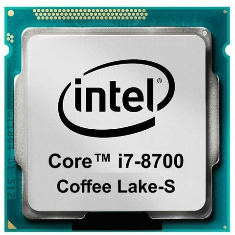 CPU Intel Core i7-8700 LGA1151 CPU Products Formerly Coffee Lake Silver Intel Core i7 8700