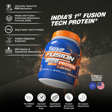 FAST&UP Fusion Tech Protein - Clinically Tested for 2X Faster