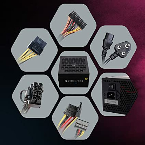 ZEBRONICS ZEB-VS500Z 500 Watts Computer PSU with 4 SATA Cables