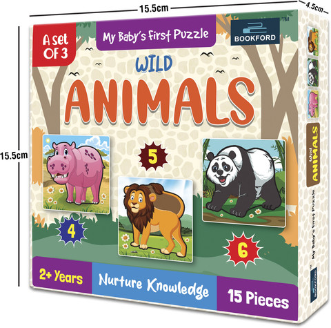 BOOKFORD My Baby'S First Pet animals & Wild animals Puzzle