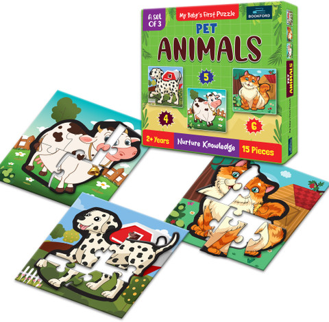 BOOKFORD My Baby'S First Pet animals & Wild animals Puzzle