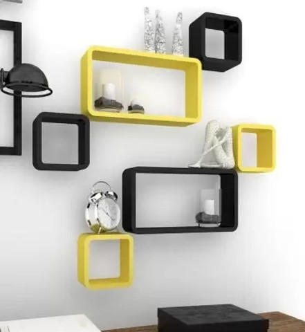 Square Wall Racks Hubwooden Square Shaped Cube Wall Mounted Shelf Rack Wooden Wall Shelf ...