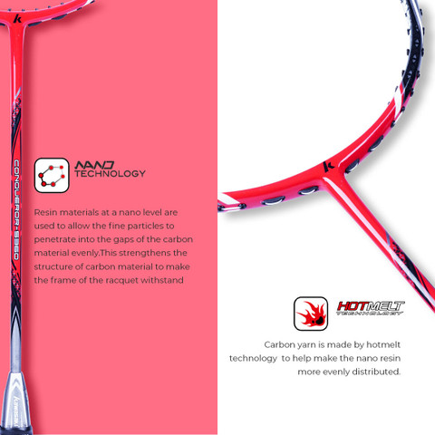 Kawasaki Conqueror 5360 Red Unstrung Badminton Racquet - Buy