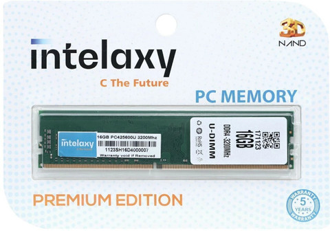 Intelaxy 16GB DDR4 3200 mhz Ram DDR4 16 GB (Dual Channel) PC SDRAM