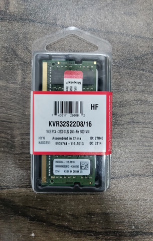 KINGSTON KVR32S22D8/16 DDR4 16 GB (Dual Channel) Laptop SODIMM