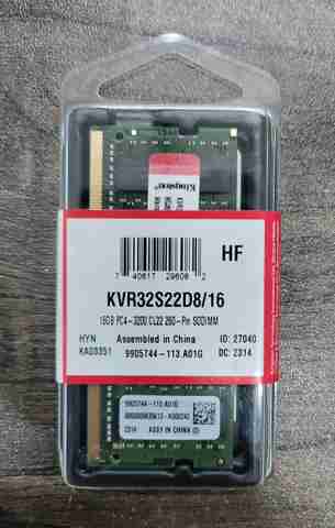 KINGSTON KVR32S22D8/16 DDR4 16 GB (Dual Channel) Laptop SODIMM