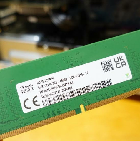 Sk Hynix 8GB DDR5 DESKTOP 4800B DDR5 8 GB (Single Channel) PC
