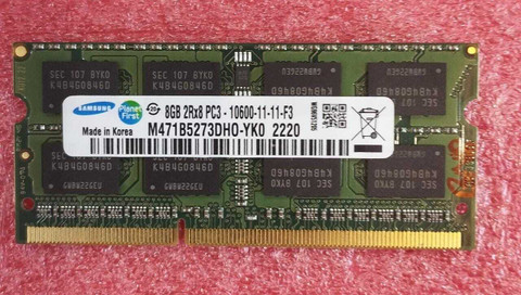 Samsung DDR3 8GB 2Rx8 PC3-10600S 4枚32GB Samsung 10600/1333MHz DDR3 8 GB (Dual Channel) Laptop (8GB