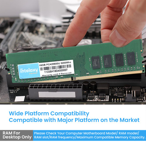 Intelaxy 16GB DDR4 3200 mhz Ram DDR4 16 GB (Dual Channel) PC SDRAM