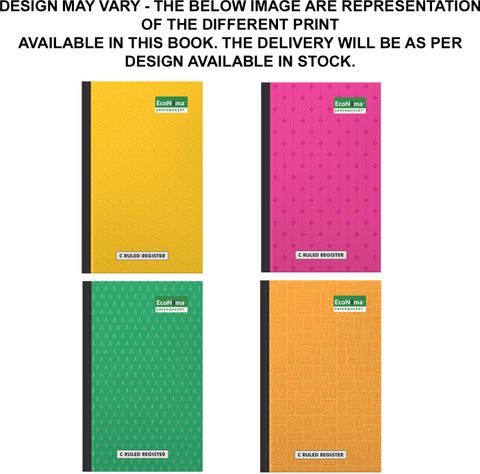 MAKTUB［2LP］ ECONAMA Ruled Register 2 Quire Case Bound Big Long Book 144 pages
