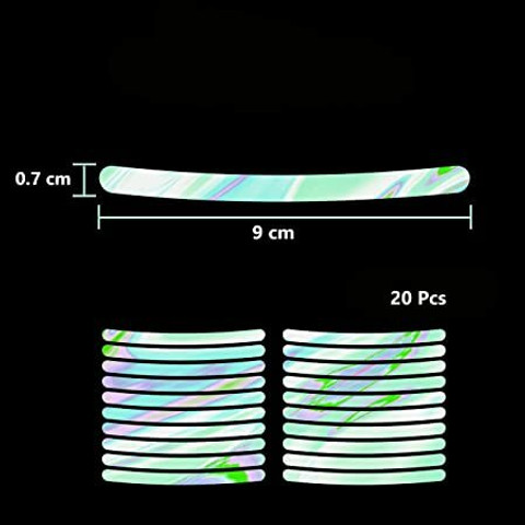 mapperz 3D Reflective Wheel Tire Rim Stripe Sticker Tape for Car