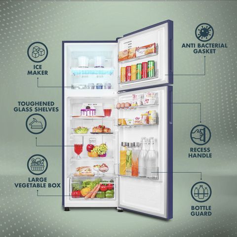 Haier 240 L Frost Free Double Door 2 Star Refrigerator with