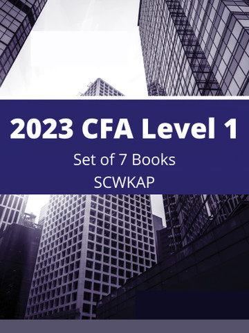 CFA Level1, Kaplan Schweser in 2023 全セット 2023 CFA Level 1 Kaplan Schweser Study Package (Set Of 7 Books