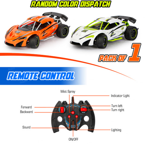 RACING WATER AND BOMB SMOKE REMOTE CONTROL CAR