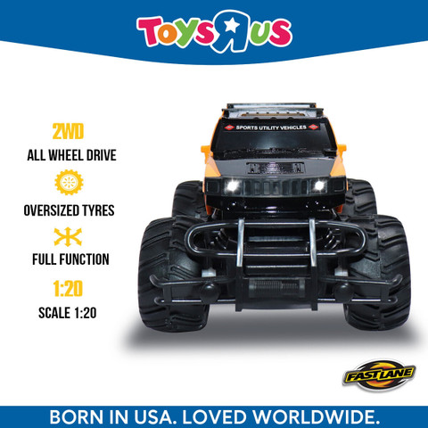Toys R Us Fastlane 1:20 Scale Modified Off-Road Hummer Style RC