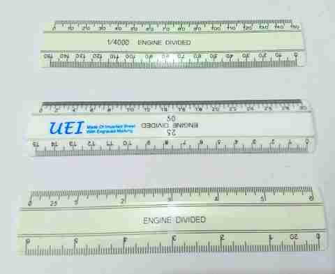 Flipkart.com | UEI PATWARI SURVEY SCALE SET OF 3 ACRYLIC SCALES Ruler