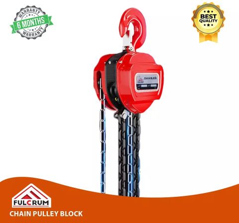 Fulcrum 5 Ton 6 Mtr Chain Pulley Block 5T6M Safety Lock Red - Price in ...