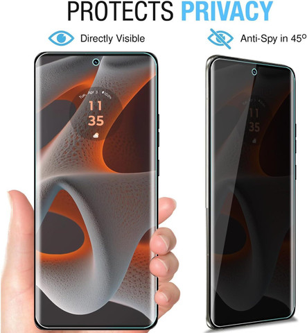 Smartect TPU Screen Protector [2 2 Pieces] For Motorola Edge 50 Fusion, Screen Camera, Full Screen, Bubble-Free Installation, Anti-Fingerprint Protection