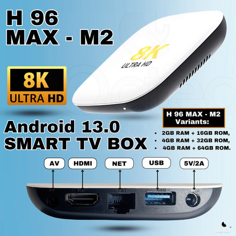 Octec 4GB+64GB|Android 13.0 TV Box|Quad-Core|4K UHD 8K|DLNA
