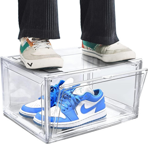 Hukimoyo Acrylic shoe rack Transparent sneaker box portable shoe