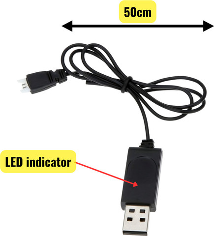 Floricx 3.7V 850mAh Drone (802540) with MX2.0 Charger Cable