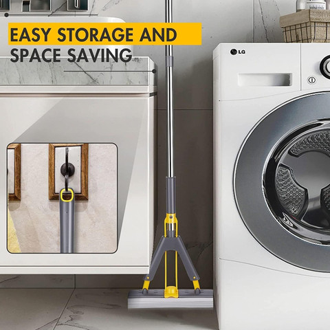 SUICUNE Poly Mop PVA Sponge Mop - Wash, Dry and Store Floor