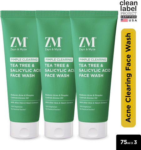 ZM Zayn & Myza Tea Tree & Salicylic Acid Tube Face wash | Reduces