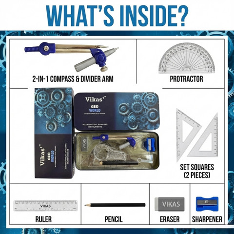 Flipkart.com | Vikas Geometry Box Combo –Vision +Geo Time + Geo