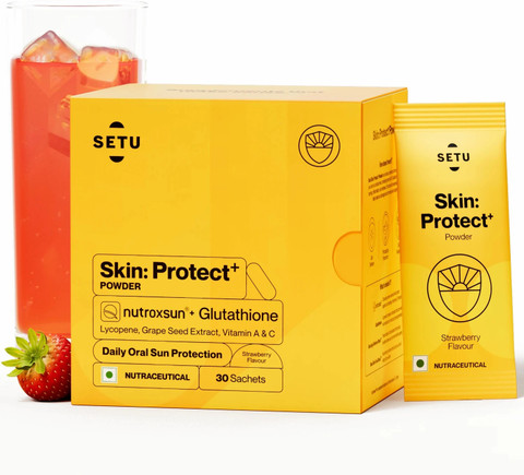 SETU Skin Protect First Drinkable Sunshield with Plant Based NutroxSun &  Glutathione Price in India