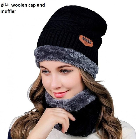 yun WILLFULLY mrquee rutvika Woolen cap and muffler pack 2 (1 cap and 1 muffler