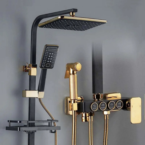 ゴールドスター　シャワーズ KD INDUSTRIES LUXURY GOLD SHOWER FULL SET | SHOWER PANEL | SHOWER