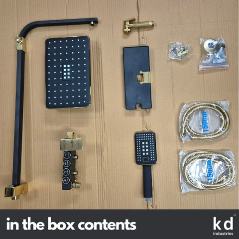 ゴールドスター　シャワーズ KD INDUSTRIES LUXURY GOLD SHOWER FULL SET | SHOWER PANEL | SHOWER