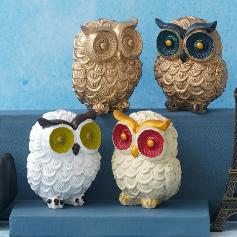 Risart bird owl Decorative Showpiece - 8 cm Price in India - Buy