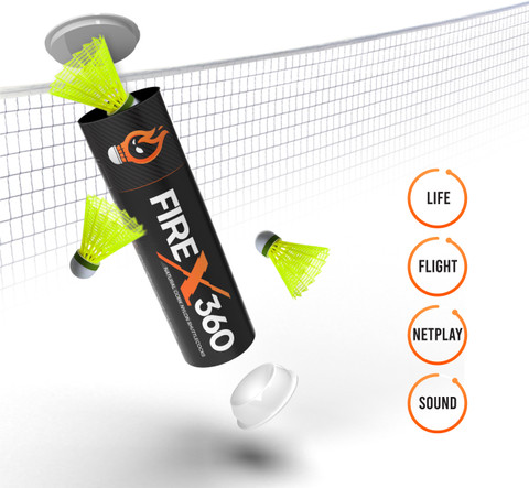 Young Fire X 360 Natural Cork Nylon Shuttlecock | Made in Taiwan