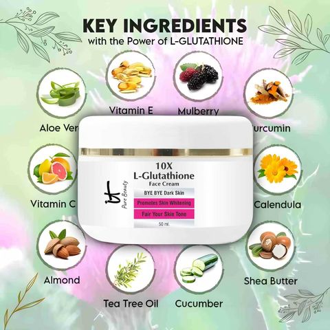 best glutathione facial kit IT Pure Beauty L- Glutathione Face Cream For Oily Skin & Dry Skin  Brightening , Anti Ageing Price in India
