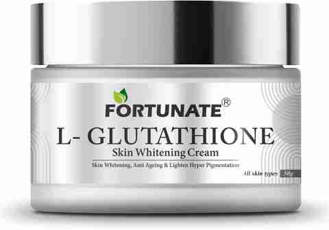 FORTUNATE L- Glutathione Face Cream for Skin Whitening, Brightening & Anti  Ageing Price in India