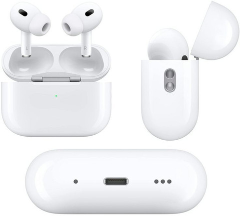 MAK Airpods Pro Bluetooth Headset (White, True Wireless) with
