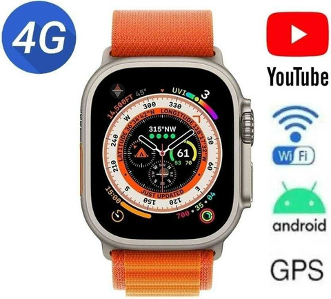 Qexle NEW S9 Ultra HoneycomK Smart Watch & SIM Card,GPS 4G Network