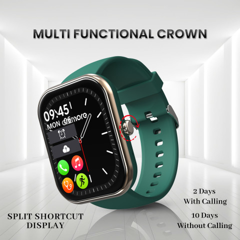 Gizmore Ultra Max 2.01inch AOD, 600 NITS & Split Screen, AI Voice