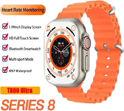Oreware Z66 ultra watch 8 series, orenge strap, pack of 1